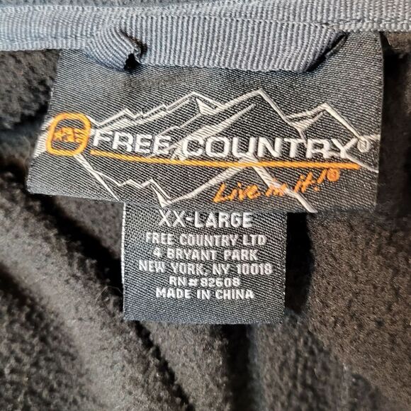 Plus Size Men's Free Country Fleece Jacket - Picture 2 of 7